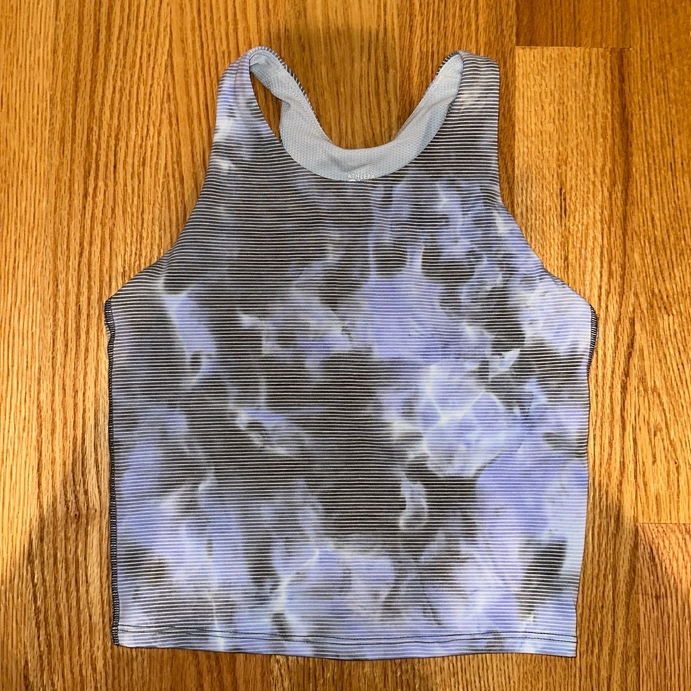 Athleta Girl Tie-Dyed Stripe Long Distance Bra - XL/14